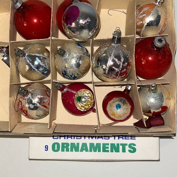 Shiny Bright Mercury Glass Christmas Bulb Ornaments - Picture 2 of 6